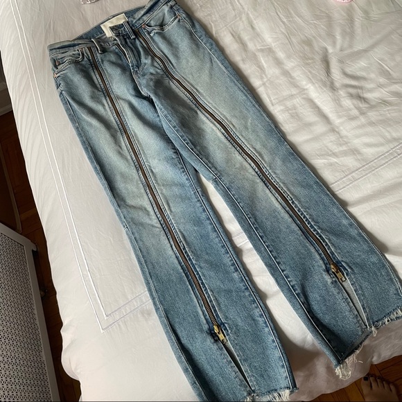 MOTHER High Waisted Rascal Zip Step Fray - Picture 7 of 13